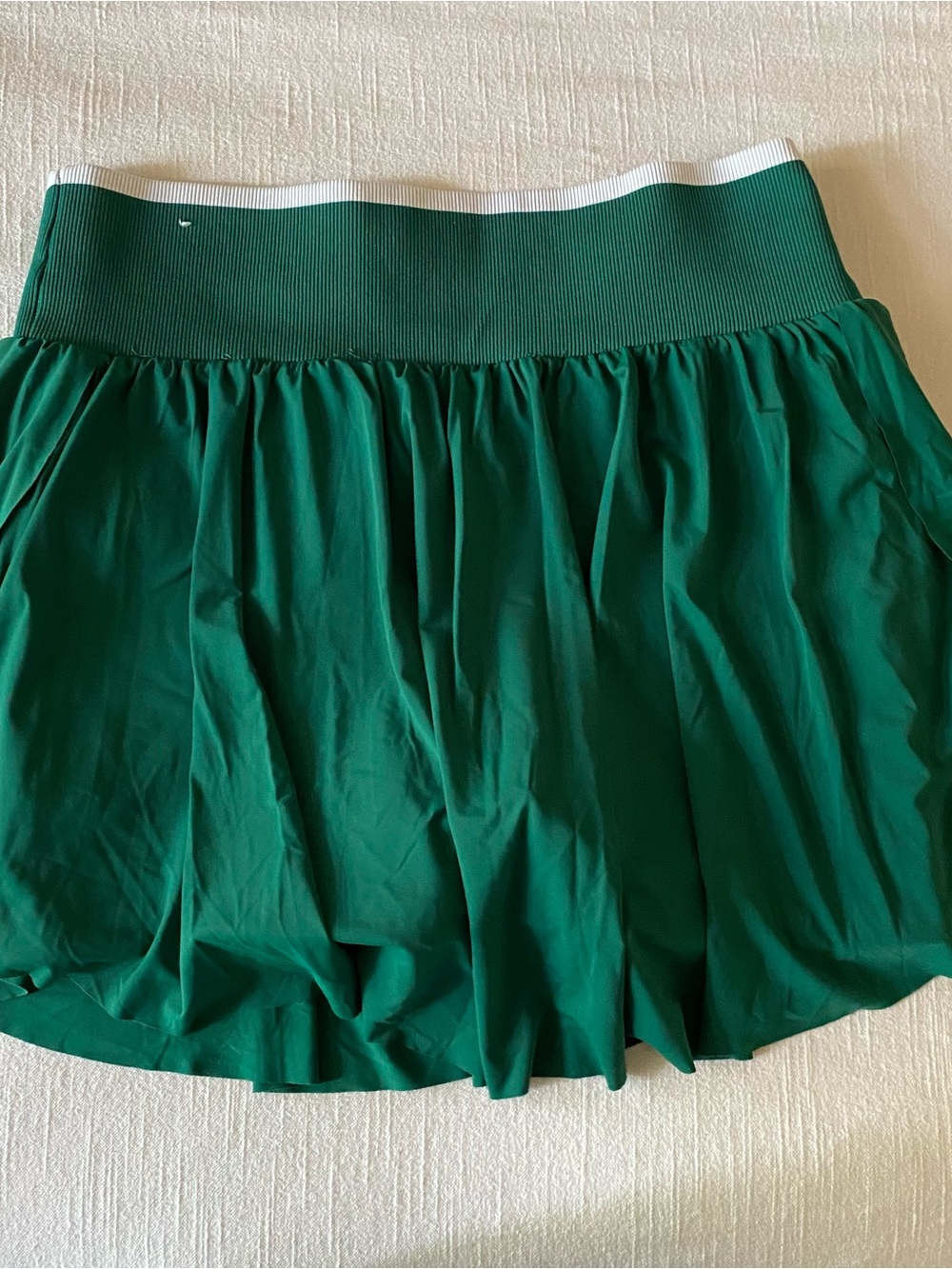 all in motion Green Women's Athletic Skort with White Waistband Stripe - Picture 4 of 6